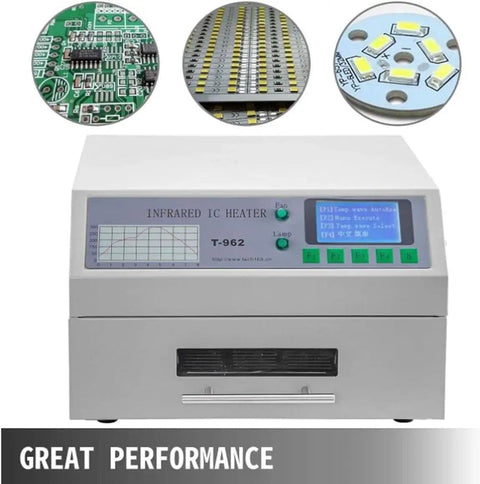Automatic Infrared Reflow Soldering Station With 800W 1500W Power Hot Air Circulation for PCB SMT BGA Repair