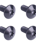 Set Of 4 Titanium Button Torx Head Bolts M6 For Bikes And Motorcycles 12Mm 15Mm 20Mm 25Mm Grade 5 Fully Threaded Black Lightweight And Durable