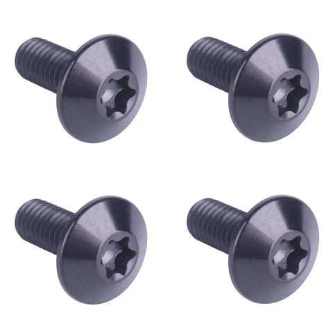 Set Of 4 Titanium Button Torx Head Bolts M6 For Bikes And Motorcycles 12Mm 15Mm 20Mm 25Mm Grade 5 Fully Threaded Black Lightweight And Durable