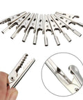 Stainless Steel 51mm Crocodile Clips 10 Pack With Screw Probe Fix Alligator Test Clips For Battery Terminals Stereo Wiring And DIY Electronics Projects