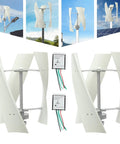 Vertical Wind Turbine Generator 24V 100W with 3 nylon blades and controllers, aluminum copper stainless steel build