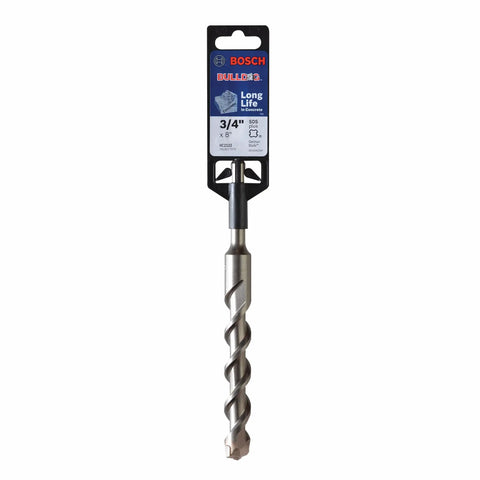 Bulldog SDS-Plus Rotary Hammer Bit 3/4 In X 6 In X 8 In Carbide-Tipped, 4-Flute Design For Fast Dust Removal