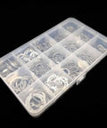 250/500 Piece Assortment Kit Set 5 To 20mm External Retaining Ring Snap Ring C Type Circlip For Bearings And Shafts in box