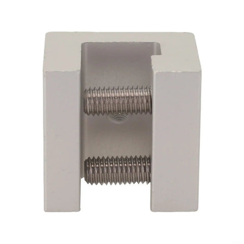 Heavy Duty Aluminum Standing Seam Clamps Four Pack With Stainless Steel Screws No Sweat Rigging Tough As Nails Solar Panel Roof Brackets, close-up view.