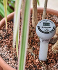 Plug And Play Moisture Meter For Plants With Cap, Easy To Read Soil Water Gauge for Gardening installed in potted plant soil