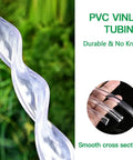 Clear PVC Vinyl Tubing One Half Inch Inner Diameter Nine Sixteen Inch Outer Diameter BPA Free Heavy Duty Flexible Plastic Tube