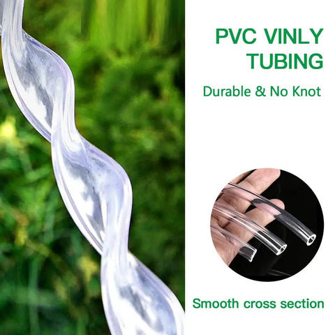 Clear PVC Vinyl Tubing One Half Inch Inner Diameter Nine Sixteen Inch Outer Diameter BPA Free Heavy Duty Flexible Plastic Tube