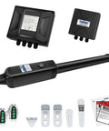 Beefy Heavy Duty Single Swing Gate Opener for Gates Up to 18 Feet Electric Driveway Gate Operator components displayed