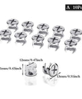 Thickened Three In One Connector Eccentric Wheel for Furniture and Cabinets Drawer Lock Screw Fastener, 10-pack