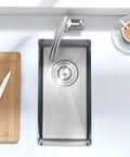 Undermount Bar Sink For Wet Bar 10 By 18 Inch Stainless Steel 16 Gauge T304 Single Bowl Kitchen Sink Basin Built Tough Bar Sink