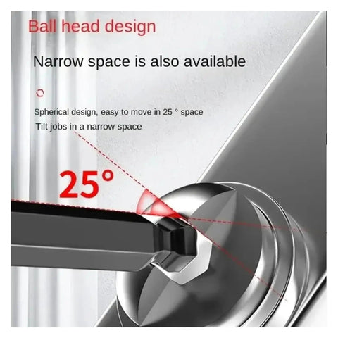 Super Cool 9 Piece Metric Allen Key Set With Long Arm Hex Wrenches And Handy Holder For Bikes And Motorcycles Repair Jobs Made Easy With Tough Carbon Steel Construction. ball head design for 25° narrow-space use