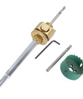 Super Tough Alloy Steel Recessed Light Hole Saw Kit For Drywall Ceiling Drilling With Connecting Rod And Bits To Cut Perfect 70Mm Openings For Can Lights Installation Quick Work, kit parts