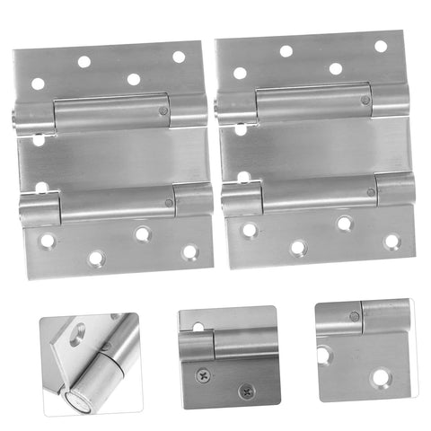 Pair of Angoily residential double-acting door spring hinges, stainless steel, high load capacity
