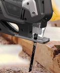 Pro Grade Edge Banding Trimmer With Dual Eccentric Bearing System for clean tear-free edges and five woodworking saw blades