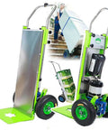This Electric Stair Climbing Hand Truck Is Totally Awesome With A Wicked 400kg Load Capacity And Removable Battery So You Can Haul Heavy Gear Up Stairs Like A Total Champ No Sweat.