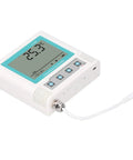 Heavy Duty Lcd Temperature Data Logger With Usb Software Alerts And Rechargeable Battery For Cold Chain Warehouses And Labs showing display and sensors.