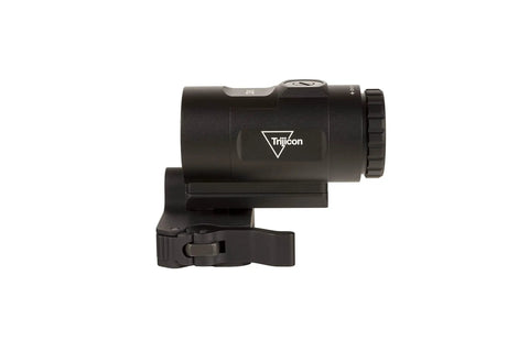 Side view of HD 3X Red Dot Sight Magnifier With Adjustable Height And Quick Release Flip Mount Model MAG C 2600001
