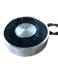 Heavy Duty 24V Electric Magnetic Lifter Cylindrical Suction Plate 14000KG Capacity with round base and hook for industrial lifting.