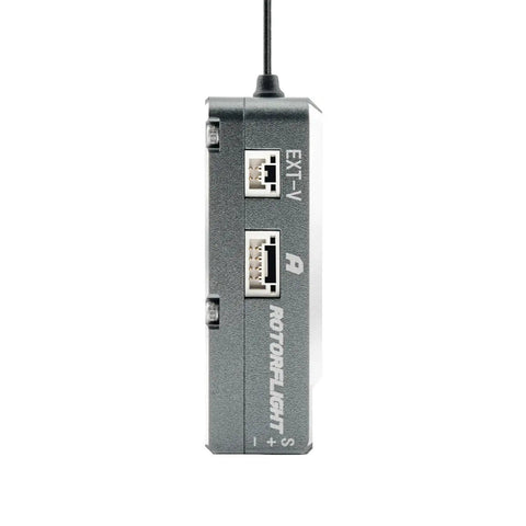 Side view of Nexus-XR Helicopter Flight Controller With Integrated 2.4GHz ExpressLRS Receiver Blue Pro Grade RC Heli Gear