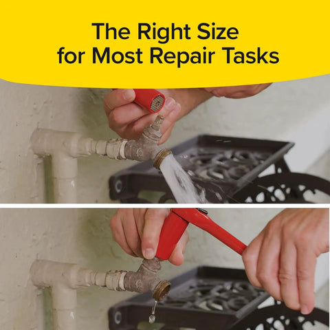 Go To Socket Tool With Drill Adapter For Nuts Bolts And More Turns Steel Rods Into Any Shape Works With Socket Wrenches And Power Drills Standard Or Metric Sizes Two Inch Length in use on plumbing pipe