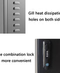 Heavy Duty Galvanized Steel EV Charger Wall Mount Enclosure Weatherproof Protective Cover with gill heat dissipation holes and side lock.