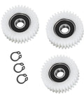 3-Piece Nylon Planetary Gear Set With 36-Tooth Gears For E Motors, including snap rings, professional tool accessory.