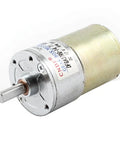 12V DC Gear Box Motor With 300 RPM Beefy High Torque Output Metal Gear Reducer For DIY Projects, visible metal gearbox