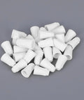 30 white ceramic wire connector caps for high-temperature electrical wiring