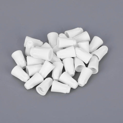 30 white ceramic wire connector caps for high-temperature electrical wiring