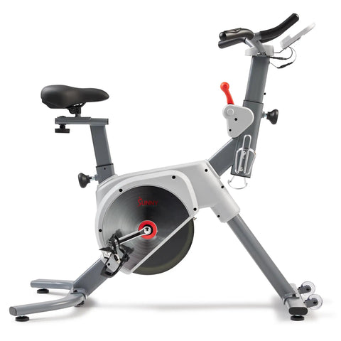 Prime Magnetic Belt Drive Indoor Stationary Cycling Bike With Bluetooth App Connectivity And Two Stage Transmission System side view
