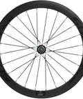 Front view of 50mm And 23mm Carbon Road Wheelset 700c Clincher Front And Rear For Shimano 8 9 10 11 Speed Basalt Brake Surface Toray T700