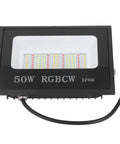 Jenivaint LED Flood Light App Controlled, 50W RGBCW floodlight with IP66 rating, suitable for outdoor use.