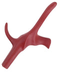 Red foil fencing training grip replacement with ergonomic stainless steel handle and hand protection for practice and competition use