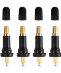 4 Pack Tire Valve Stems 20008 Rubber Snap In Tubeless Airtight Fit, durable copper and rubber construction, for 0.453 inch rim holes