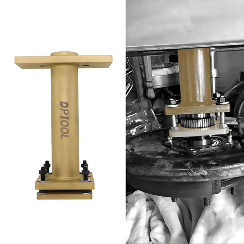Rear Axle Bearing Puller And Install Tool Kit With 40mm Bearing Driver And Adapter Plate For Toyota 4Runner Hilux Tacoma T100 Tundra ABS Tone Ring Remover Not For Prado Land Cruiser FJ Cruiser in use and disassembled view