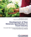 Person holding cauliflower, book titled Development of Raw Materials Specification in Food Industry visible.