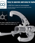 Heavy Duty Hydraulic Gear Puller Kit With Sturdy Carry Case adjustable claws for easy operation on bearings.