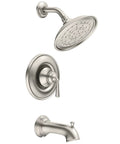 Wetherly Posi-Temp Tub And Shower System With Valve Included In Spot-Resist Brushed Nickel, 7-Inch Rain Showerhead
