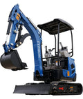 1.7 Ton Mini Excavator With Boom Swing And Canopy 400mm Bucket Yard Digger For Gardens Farms Parks And Roads Compact Easy To Maneuver