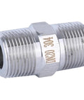 High Pressure Adapter Coupler 1/8 To 1 Inch NPT Male Thread Hex Nipple Union Stainless Steel 304 Pipe Fitting Connector