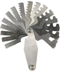Sixteen Piece 29 Degree Acme Screw Pitch Gauge Stainless Steel For Pro Grade T Thread Pitch Measurement And Lathe Tool Setup
