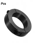 Split Shaft Collar Set, Two Piece Clamping Collar For 1-7/16 Inch Shaft, 2-1/4 Inch Outside Diameter, 9/16 Inch Thick, Black Oxide Steel Lock Collar.