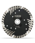 Pro Grade Beast 5 Inch Diamond Cutting Blade For Angle Grinders 5/8-11 Thread Turbo Continuous Rim Slant Protection Teeth