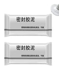 Tough As Nails Waterproof Sealant Clay For Quick Fix Wall And Drain Patching White Two Pack view of mastic clay tubes.