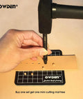 Using Six Piece Leather Hollow Punch Set for Belts, Watch Bands and Straps, Precision 1.0mm to 5.0mm Punches with Free Mini Cutting Mat