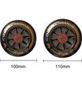 Indoor Outdoor Roller Skate Wheels 85A Inline Wheel Set With Bearings For Replacement 100mm Or 110mm Ultra Smooth Grip