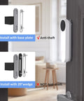 Anti Theft Doorbell Mount Clamp On Side Of Door For Easy Install No Drill Required Secure Dark Gray Mount Demonstration