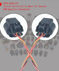 No Sweat Swap Battery Current Sensor Connector Harness Plug compatible with Buick Allure, featuring dual copper wire connectors.
