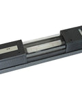 Precision Ground Bubble Spirit Level 250 Millimeter with Snappy Vials for Dead Nut Accuracy and Heavy Duty Aluminum Frame, top view.