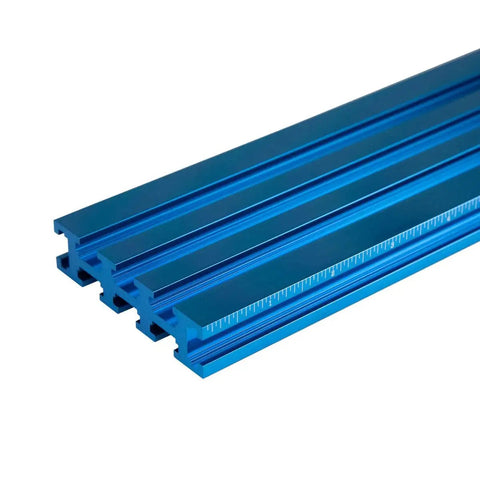 Multi T Track Fence with Measure Left to Right 24 Inch Long 3 Inch High Ideal for Router and Drill Press Setup